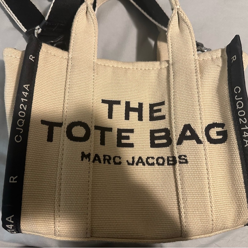 Marc Jacobs Black and Cream Tote Bag for Men
